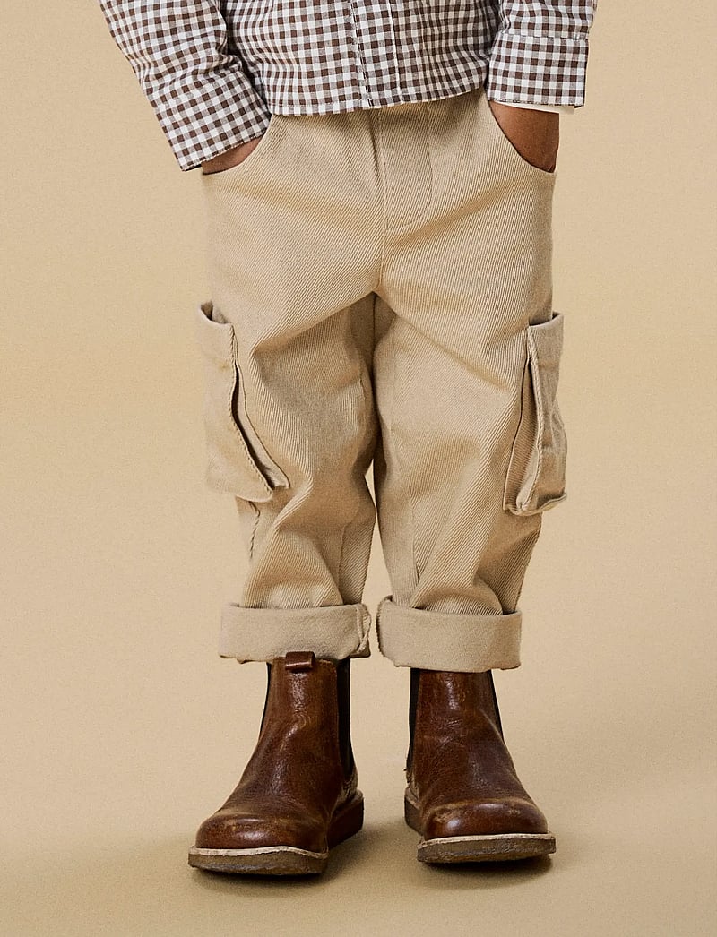 Lil'Atelier - NMMTARU LOOSE TWILL PANT 1177-DJ LIL - beebipüksid - irish cream - 4