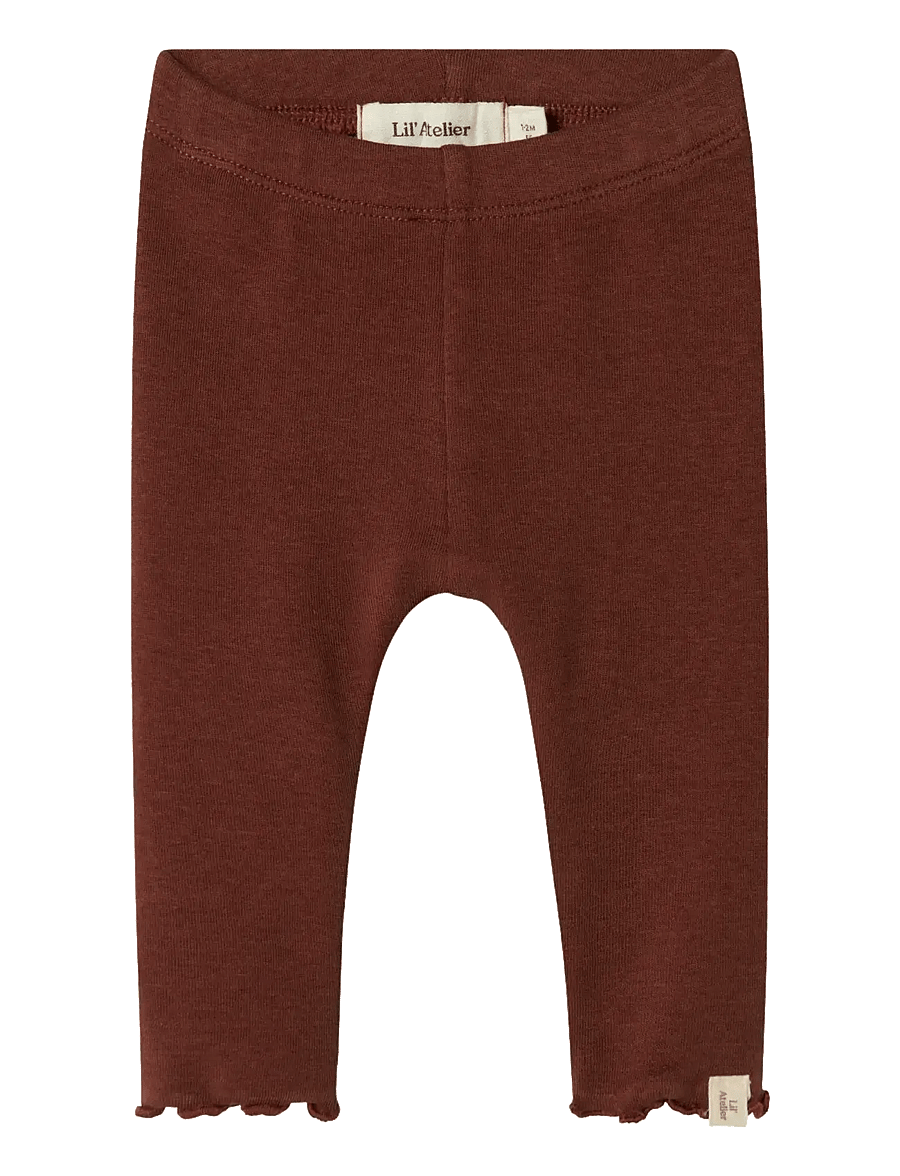 Lil'Atelier - NBFGAYO FIA SLIM LEGGINGS LIL - hot chocolate - 0