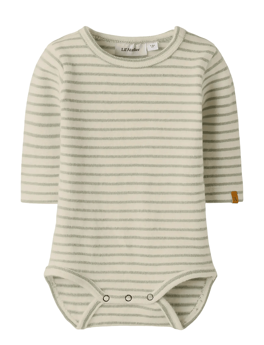 Lil'Atelier - NBMTHORO KEO LS SLIM BODY LIL - smėlinukai ilgomis rankovėmis - turtledove - 1