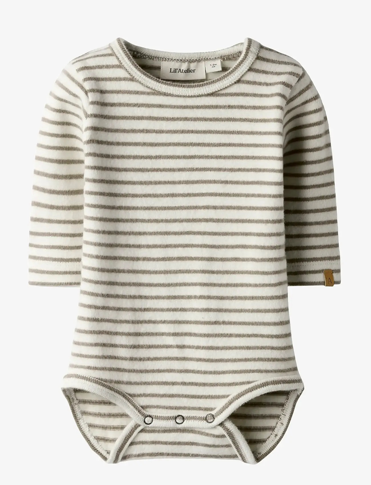 Lil'Atelier - NBMTHORO KEO LS SLIM BODY LIL - langermede bodyer - turtledove - 1