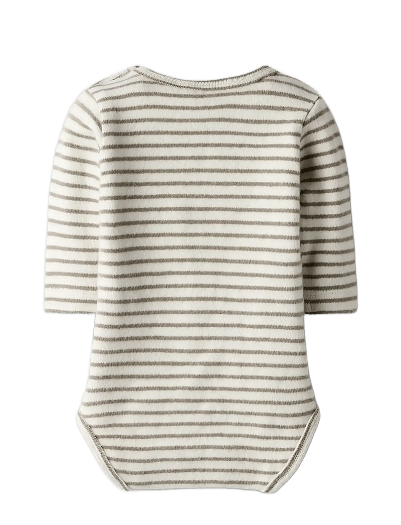 Lil'Atelier - NBMTHORO KEO LS SLIM BODY LIL - langermede bodyer - turtledove - 2