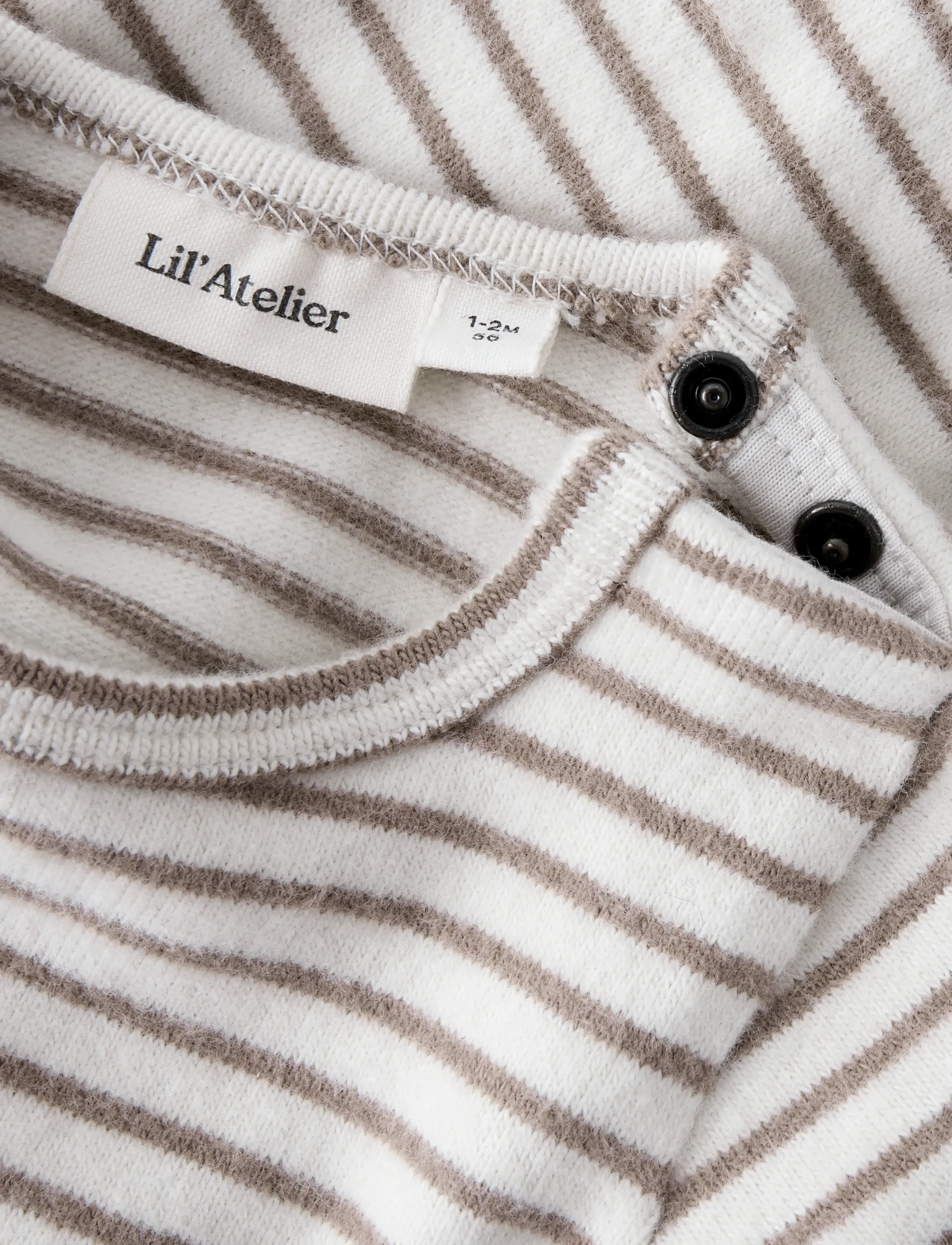 Lil'Atelier - NBMTHORO KEO LS SLIM BODY LIL - pikkade varrukatega bodid - turtledove - 3