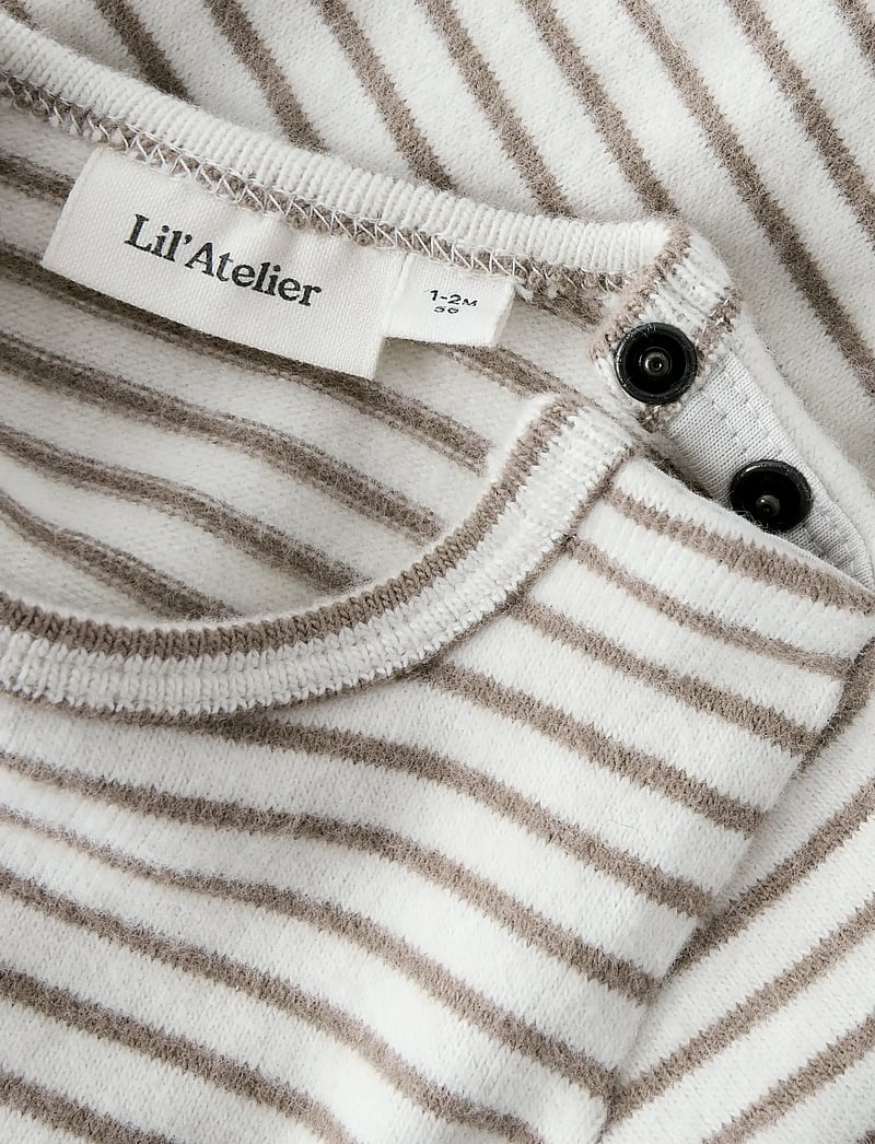 Lil'Atelier - NBMTHORO KEO LS SLIM BODY LIL - langermede bodyer - turtledove - 4