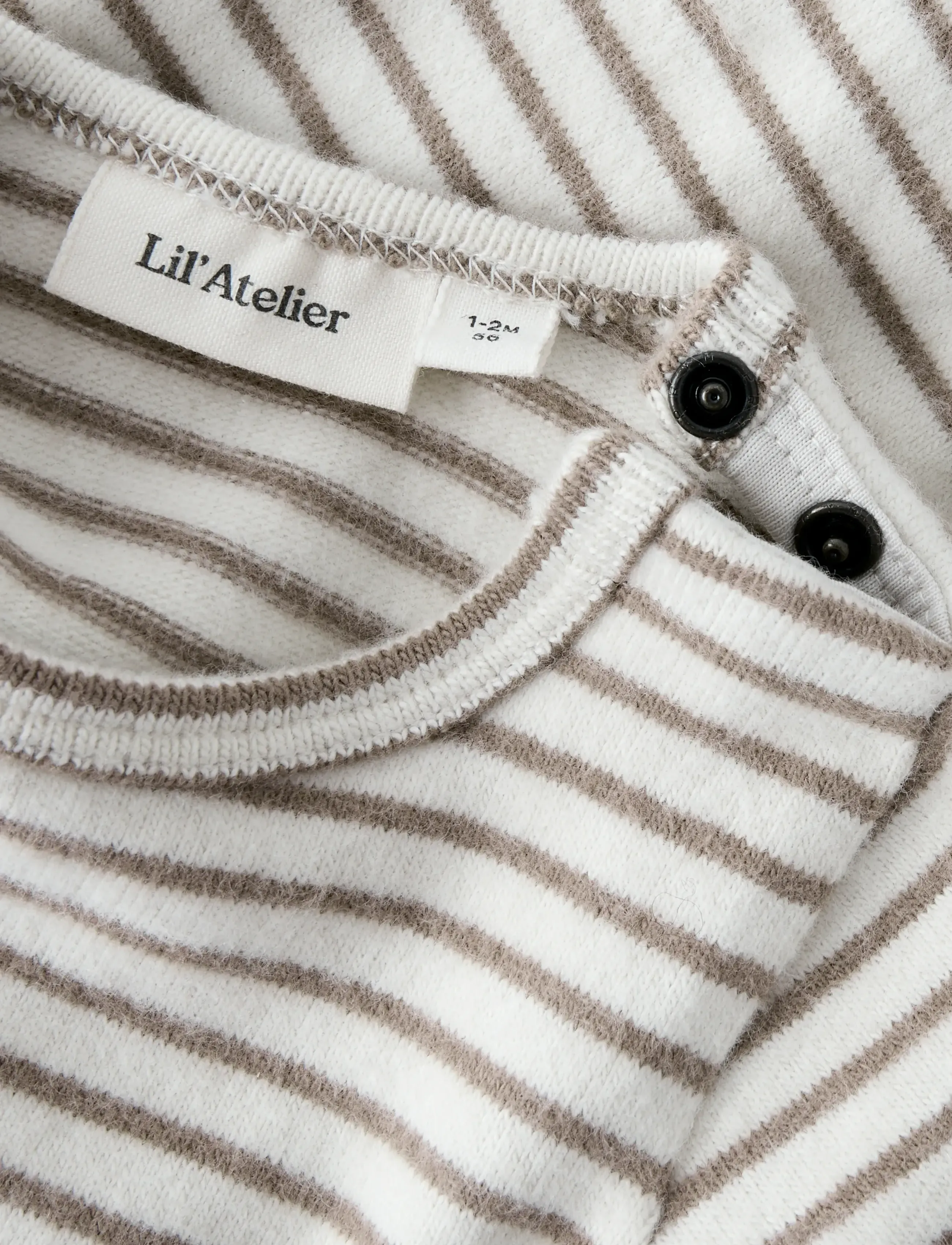 Lil'Atelier - NBMTHORO KEO LS SLIM BODY LIL - pikkade varrukatega bodid - turtledove - 4