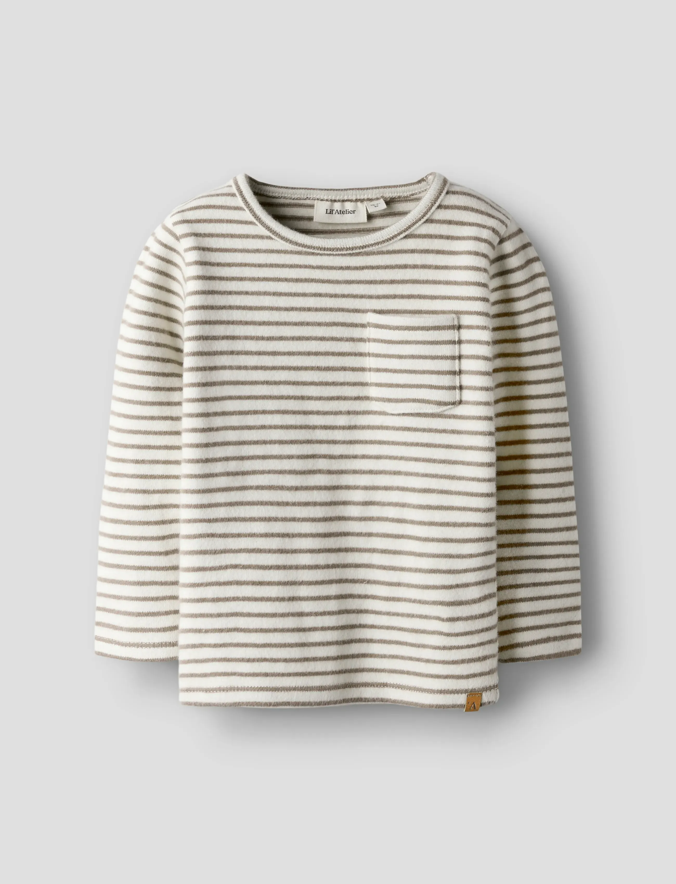 Lil'Atelier - NMMTHORO JEN LS SLIM TOP LIL - turtledove - 0