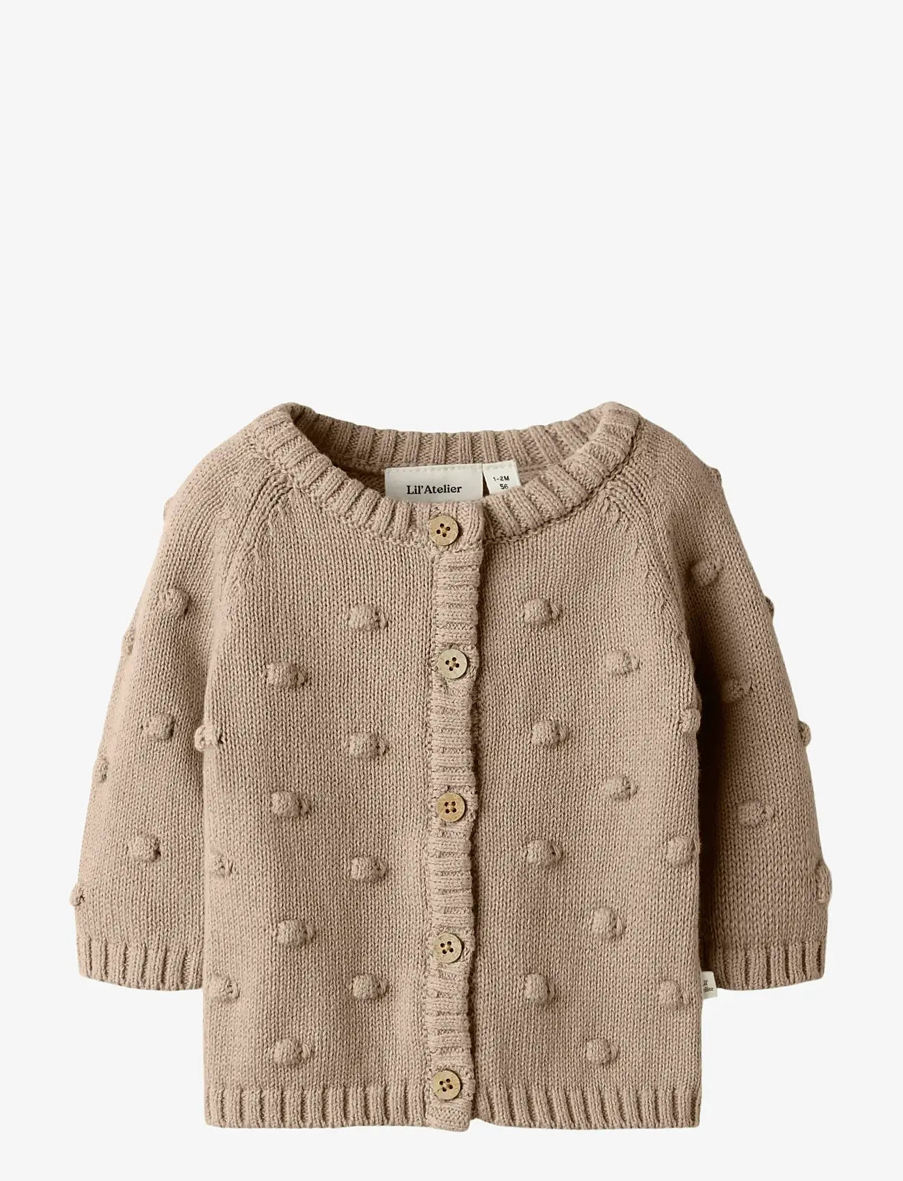 Lil'Atelier - NBNGABLE LS KNIT CARD LIL - oxford tan - 0