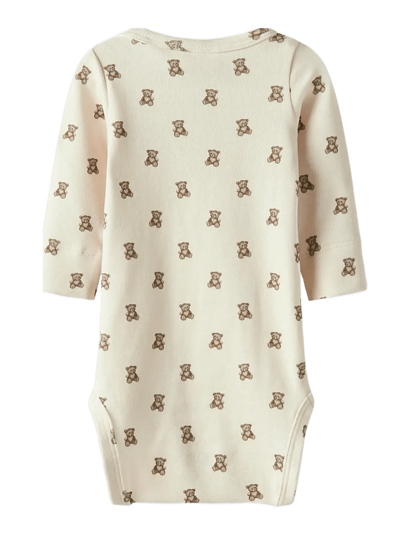 Lil'Atelier - NBNGAYO ELO LS SLIM BODY LIL NOOS - långärmade bodies - turtledove - 1