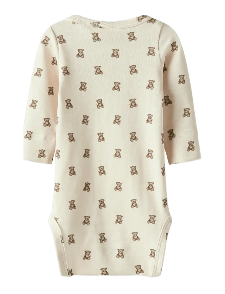Lil'Atelier - NBNGAYO ELO LS SLIM BODY LIL NOOS - langærmede bodyer - turtledove - 1