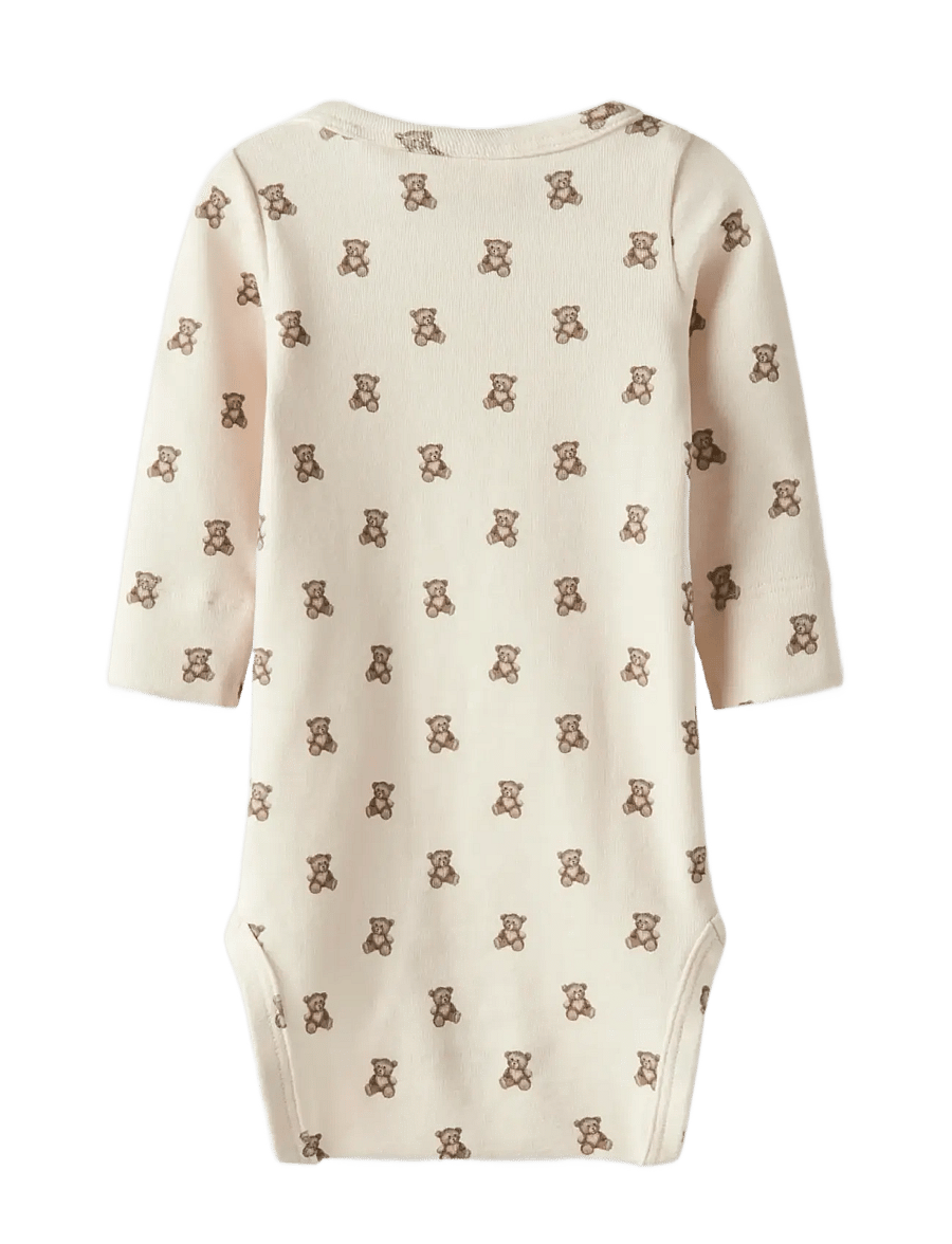 Lil'Atelier - NBNGAYO ELO LS SLIM BODY LIL NOOS - smėlinukai ilgomis rankovėmis - turtledove - 1