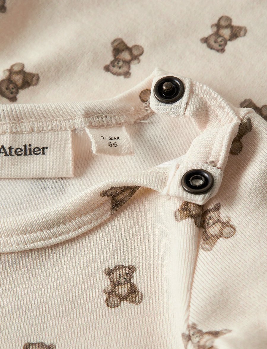 Lil'Atelier - NBNGAYO ELO LS SLIM BODY LIL NOOS - smėlinukai ilgomis rankovėmis - turtledove - 3