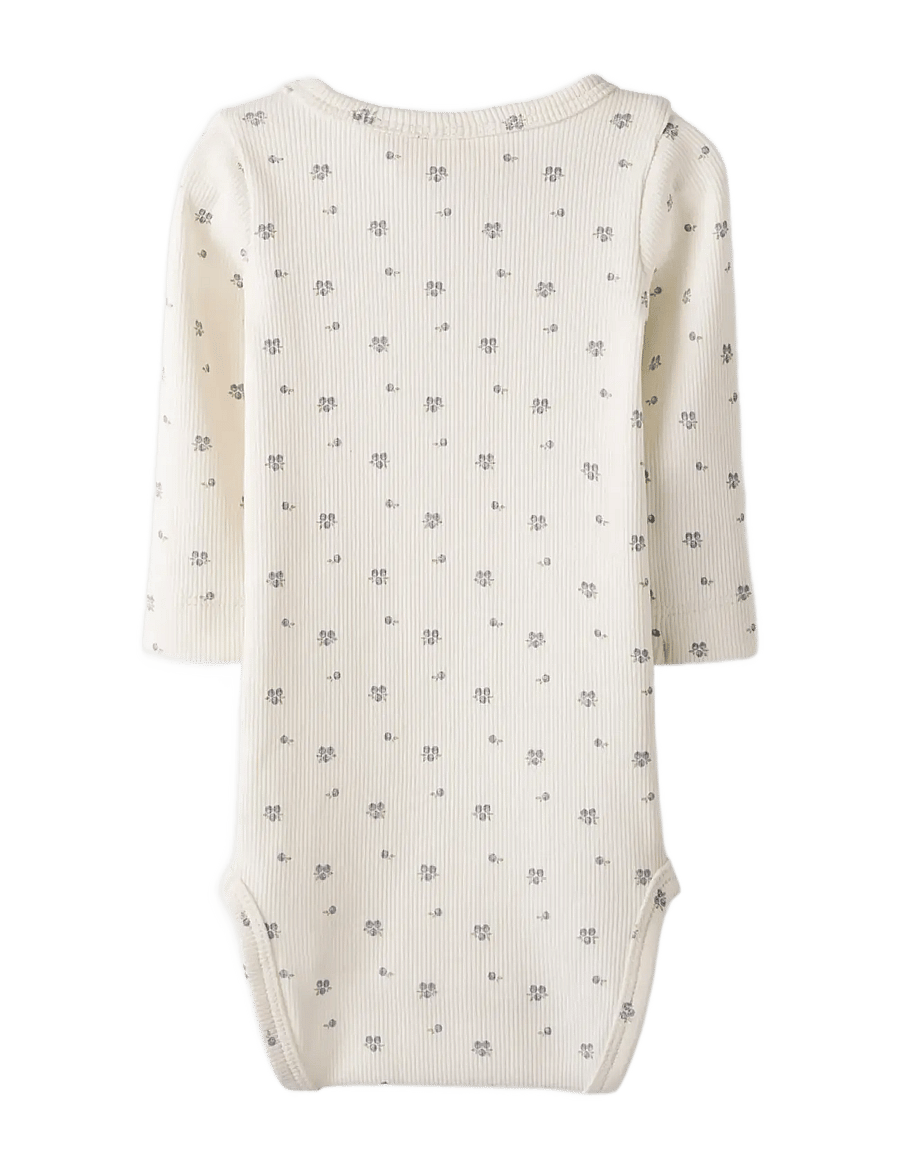 Lil'Atelier - NBNLAGO MIO LS SLIM BODY LIL - långärmade bodies - coconut milk - 1