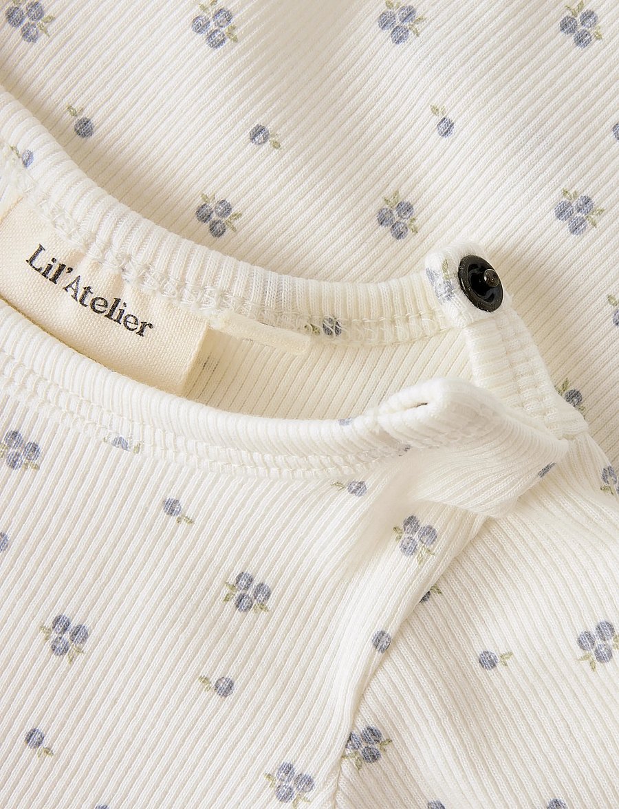 Lil'Atelier - NBNLAGO MIO LS SLIM BODY LIL - långärmade bodies - coconut milk - 3