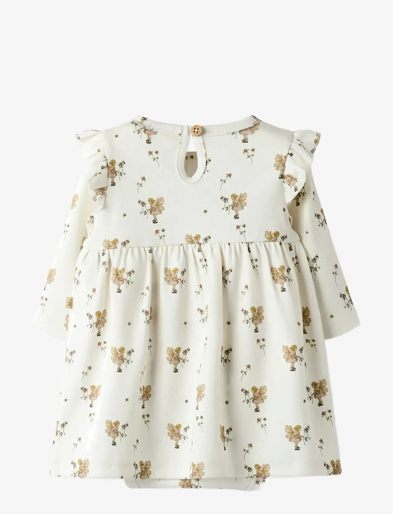 Lil'Atelier - NBFLAYO ENK LS BODY DRESS LIL - vauvojen pitkähihaiset mekot - coconut milk - 2
