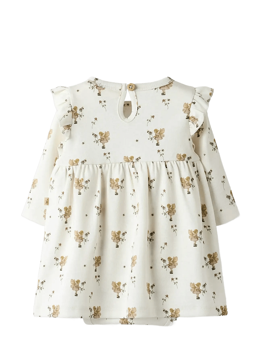 Lil'Atelier - NBFLAYO ENK LS BODY DRESS LIL - coconut milk - 2