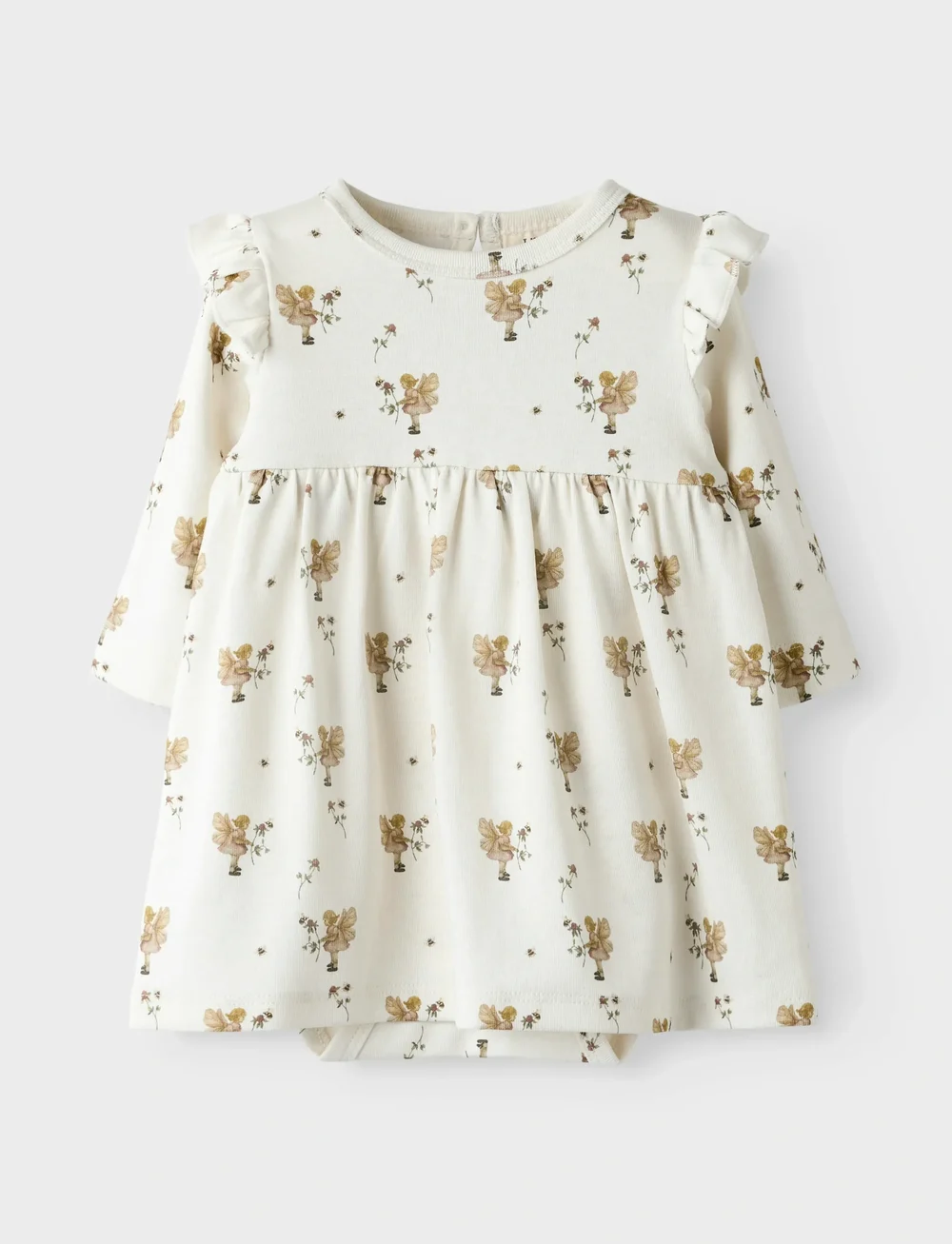 Lil'Atelier - NBFLAYO ENK LS BODY DRESS LIL - langärmelige babykleider - coconut milk - 0