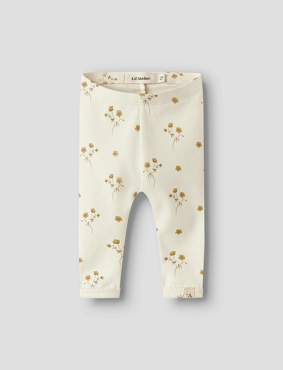 Lil'Atelier - NBFLAYO SIN SLIM LEGGINGS LIL - leggings - coconut milk - 0