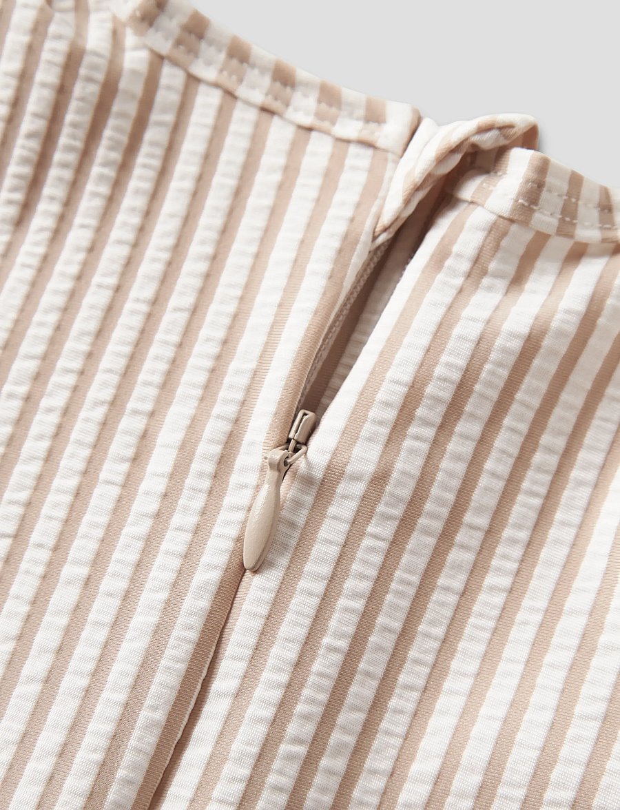 Lil'Atelier - NBNFONDO LS UV SUIT LIL - badeanzüge - oxford tan - 4