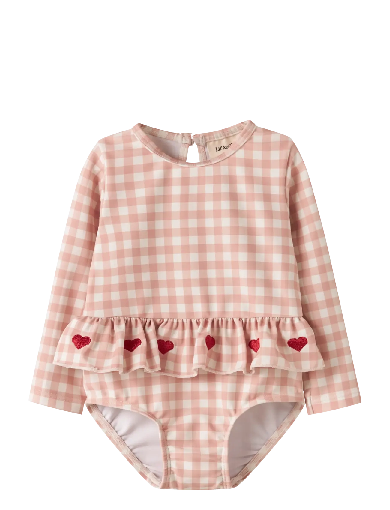 Lil'Atelier NBFFINLEY LS SWIMSUIT LIL - Badedragter - MISTY ROSE / pink/rose