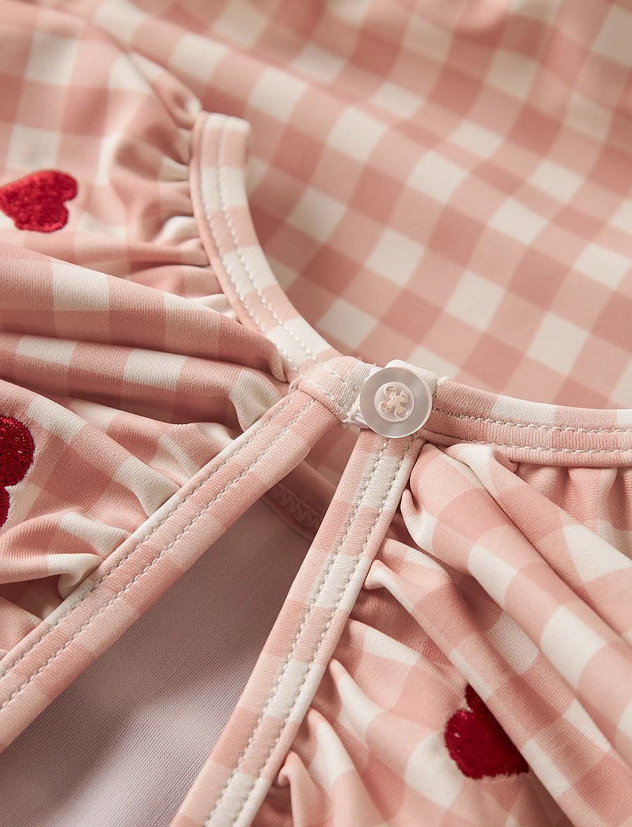 Lil'Atelier - NMFFINLEY LS SWIMSUIT LIL - badedragter - misty rose - 3