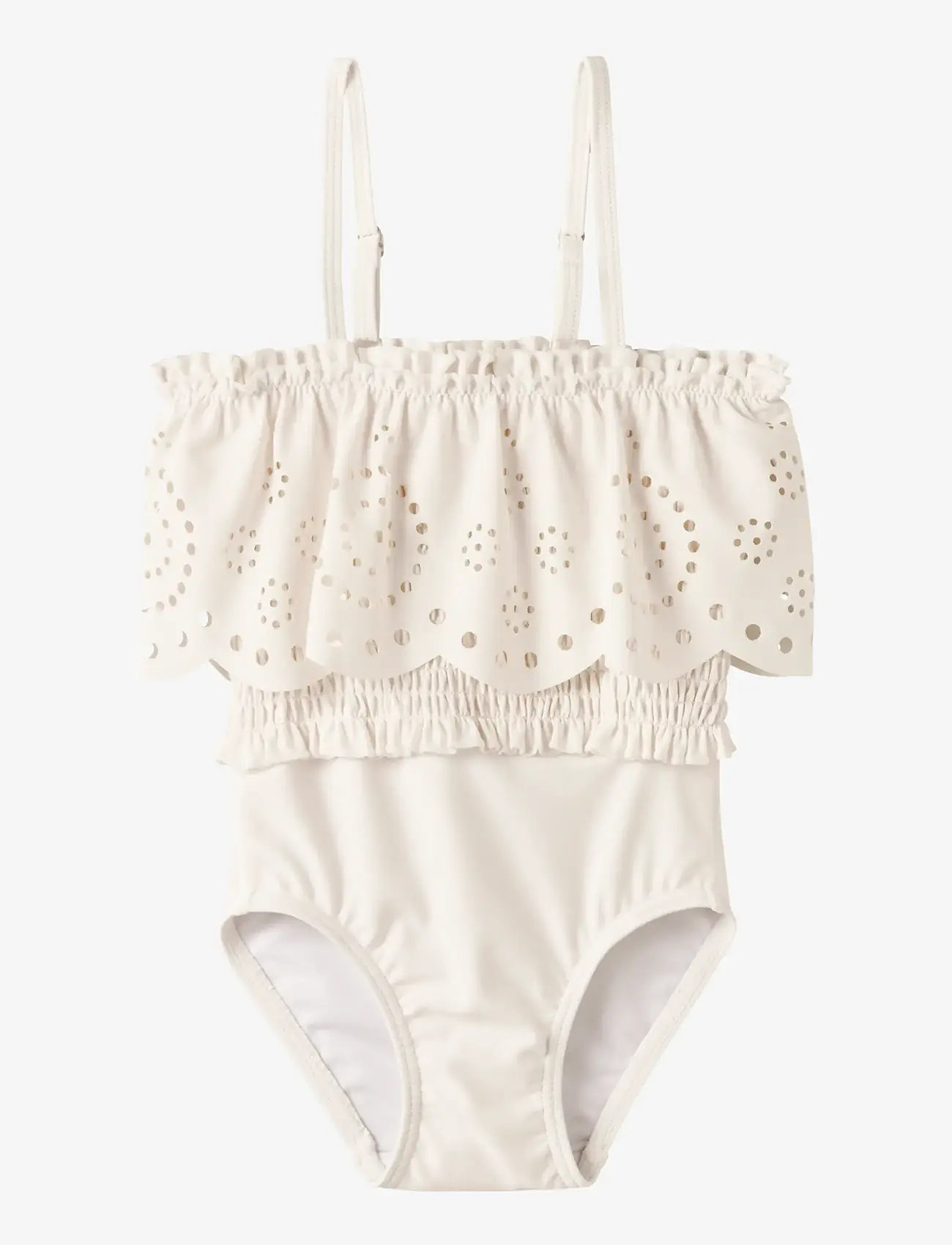Lil'Atelier - NMFFERGIE SWIMSUIT LIL - badeanzüge - coconut milk - 0