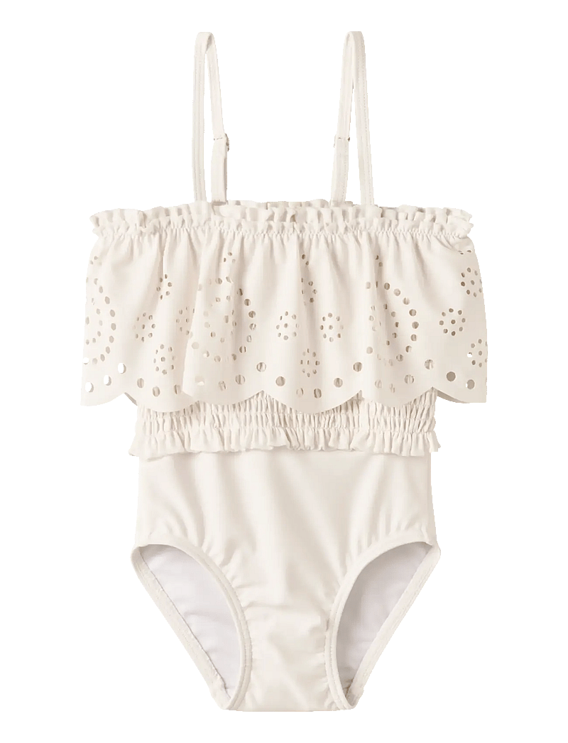 Lil'Atelier - NMFFERGIE SWIMSUIT LIL - badeanzüge - coconut milk - 0