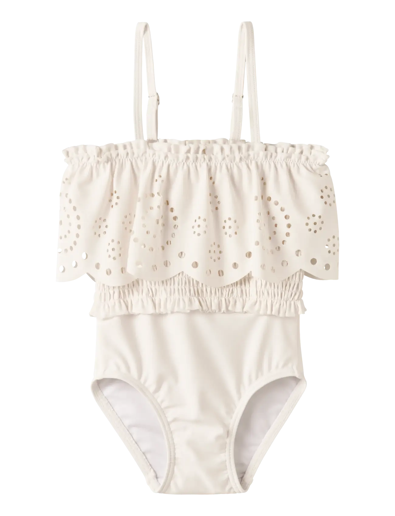Lil'Atelier NMFFERGIE SWIMSUIT LIL - Badedragter - COCONUT MILK / cream