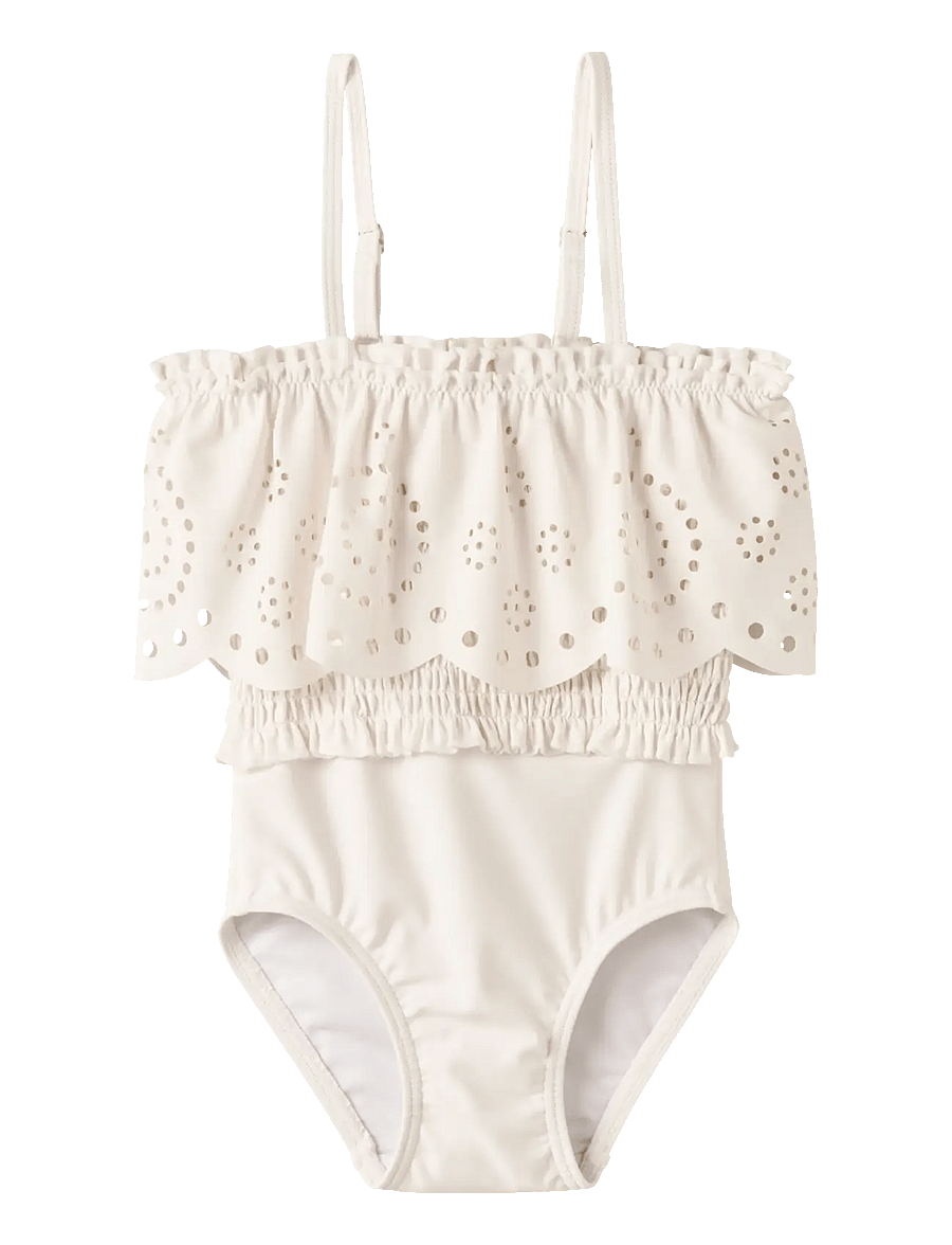 Lil'Atelier - NMFFERGIE SWIMSUIT LIL - badpakken - coconut milk - 0