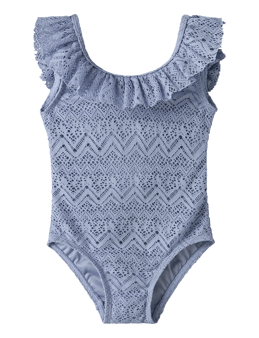 Lil'Atelier - NMFFELINE SWIMSUIT LIL - badeanzüge - zen blue - 0