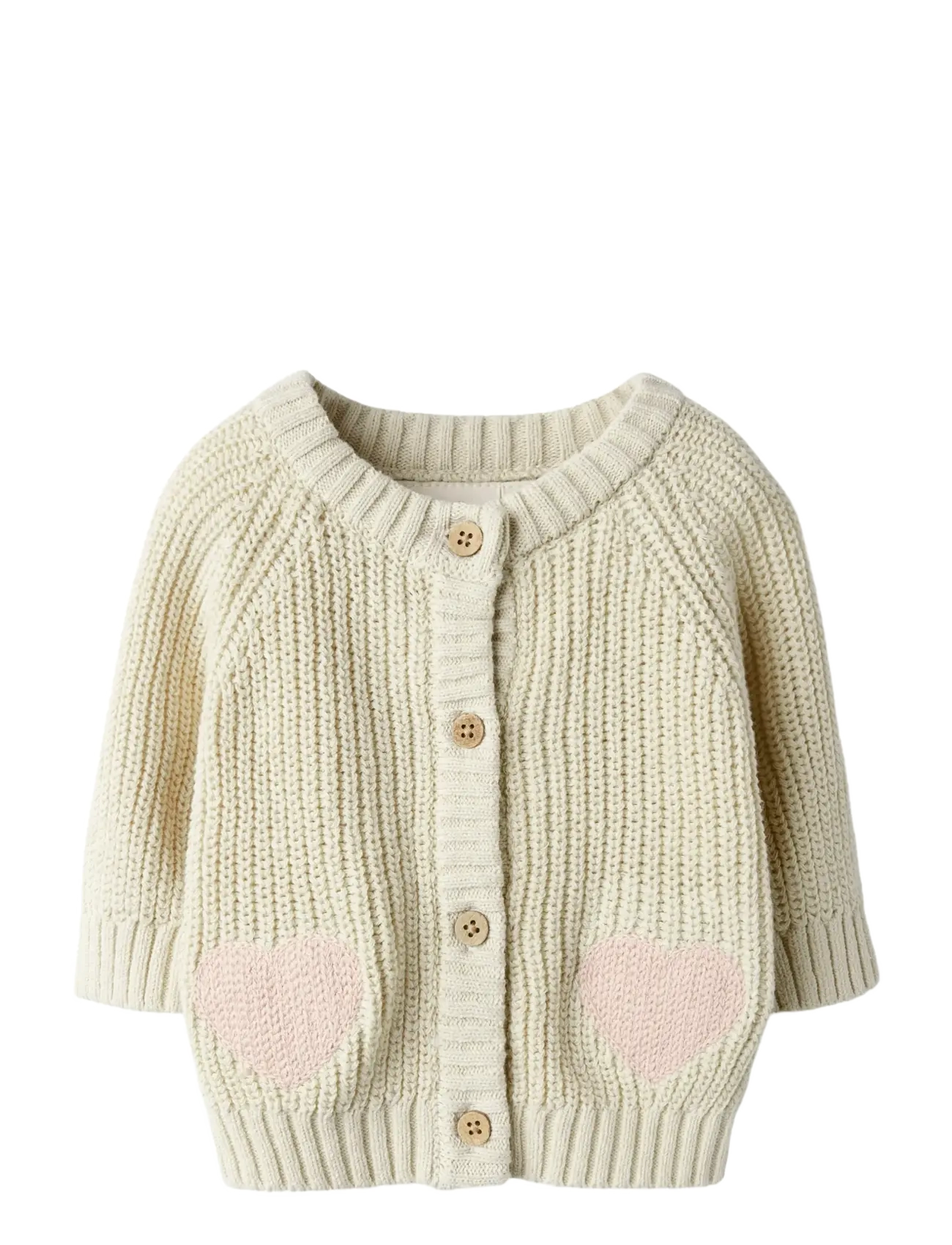 LIL'ATELIER Nbfemlen Len Ls Knit Card Lil Cream - 62 - Kinder