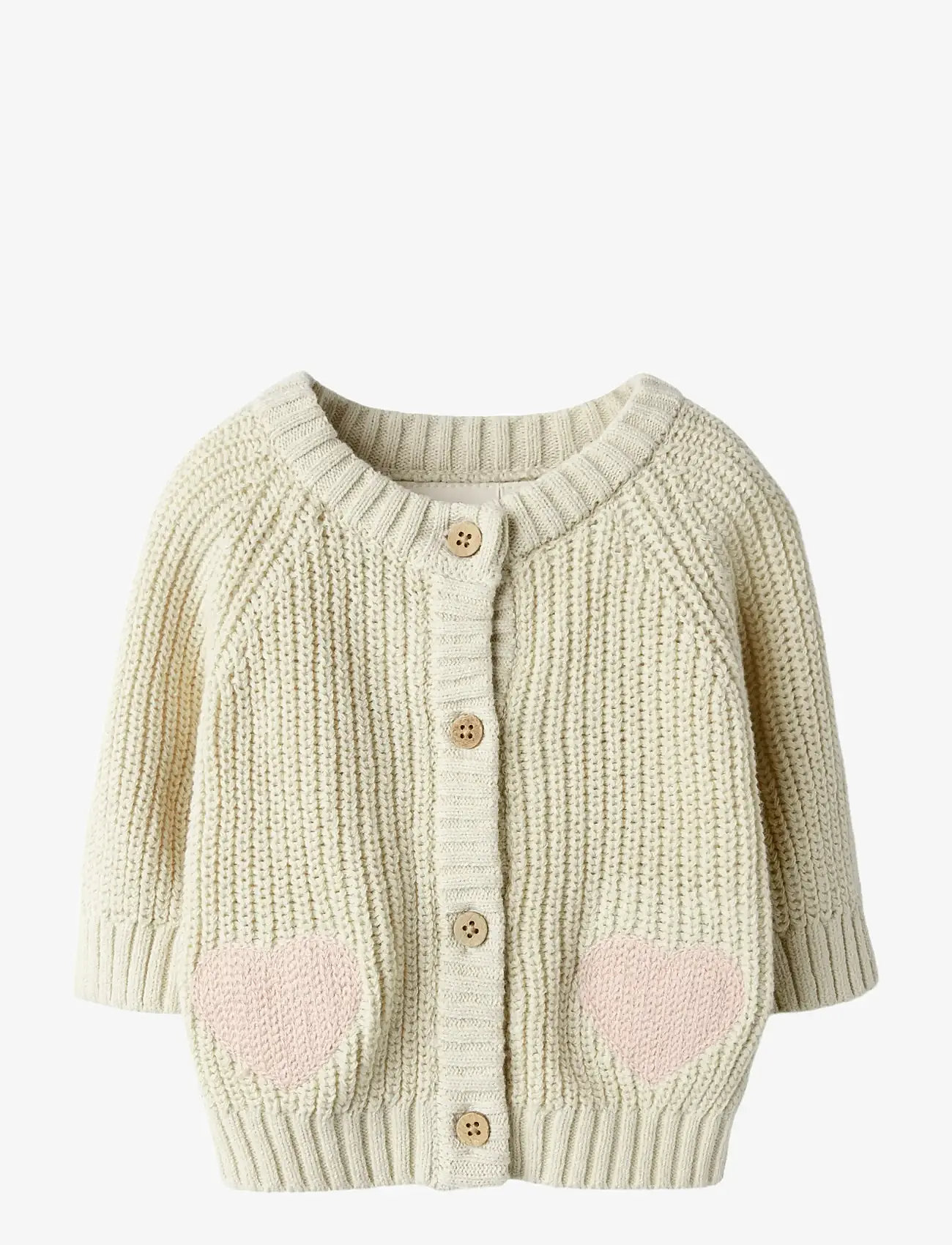 Lil'Atelier - NBFEMLEN LEN LS KNIT CARD LIL - koftor - turtledove - 0