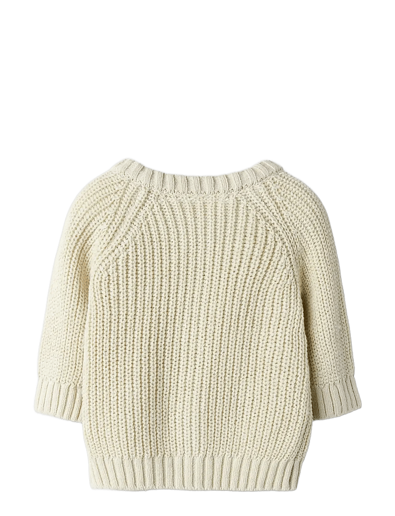 Lil'Atelier - NBFEMLEN LEN LS KNIT CARD LIL - koftor - turtledove - 1