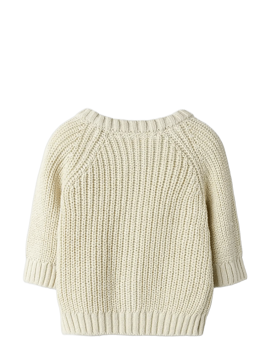 Lil'Atelier - NBFEMLEN LEN LS KNIT CARD LIL - cardigans - turtledove - 2