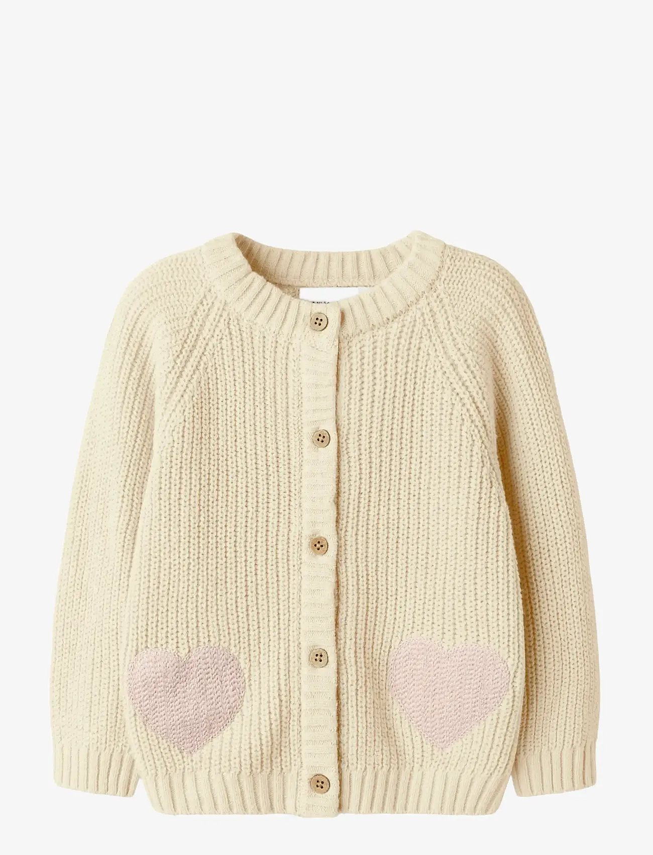 Lil'Atelier - NMFEMLEN LEN LS KNIT CARD LIL - turtledove - 0