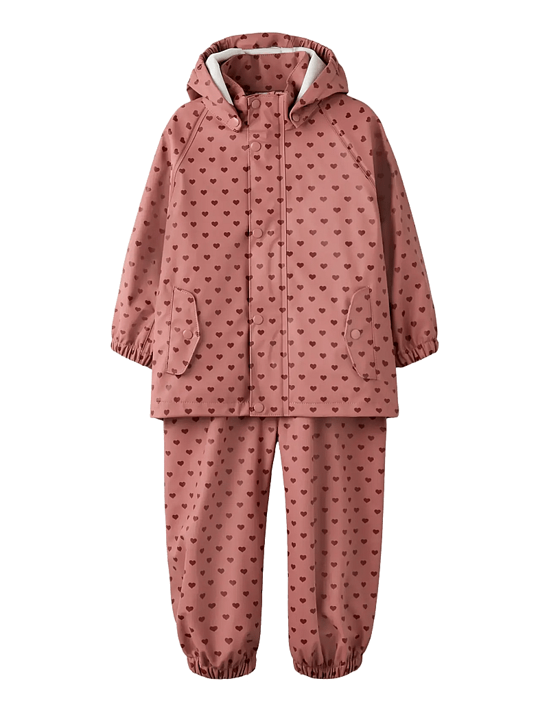 Lil'Atelier - NMFLADRY10 RAIN SET FO LIL - vihmakomplektid - withered rose - 1