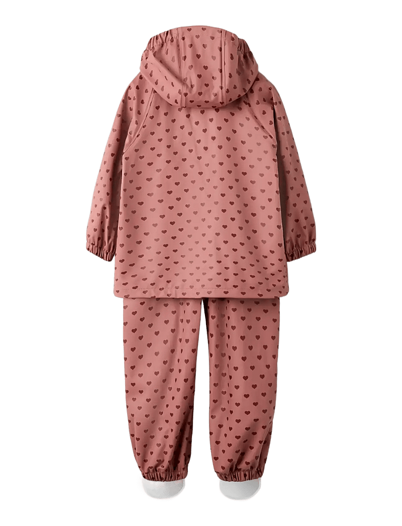 Lil'Atelier - NMFLADRY10 RAIN SET FO LIL - vihmakomplektid - withered rose - 2