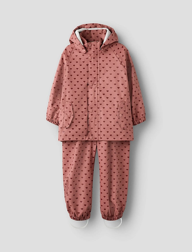 Lil'Atelier - NMFLADRY10 RAIN SET FO LIL - vihmakomplektid - withered rose - 4