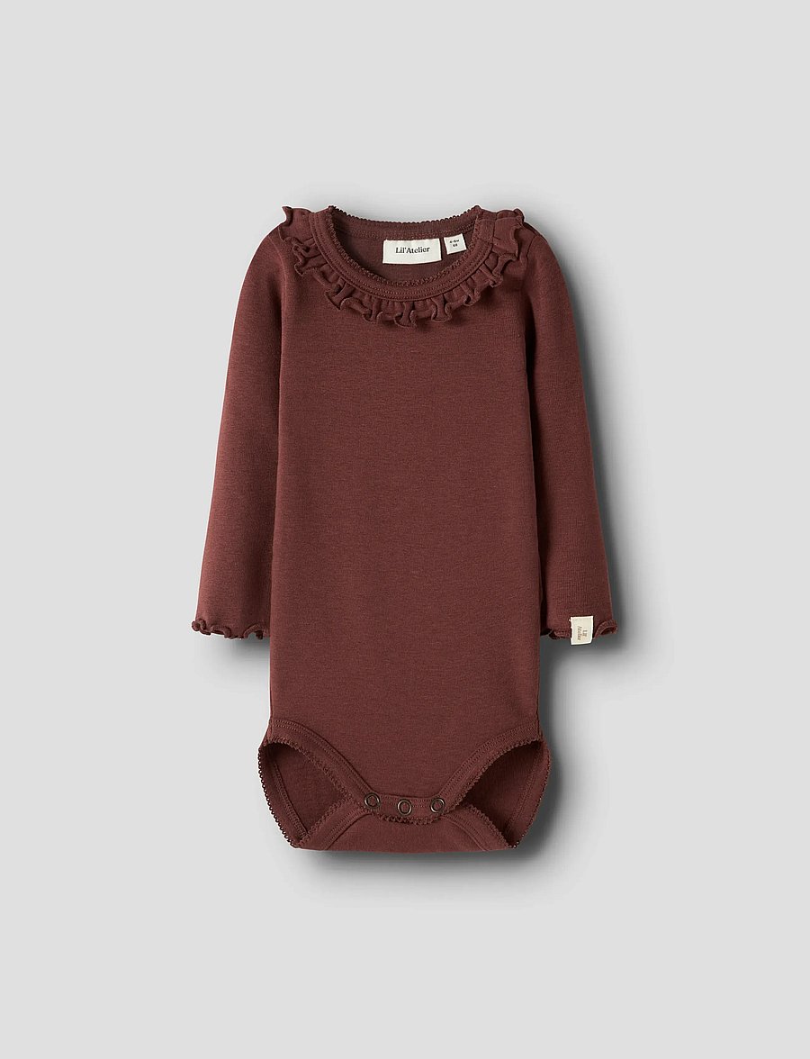Lil'Atelier - NBFGAYO KOJ 2P LS SLIM BODY LIL - langärmelige bodys - turtledove - 4