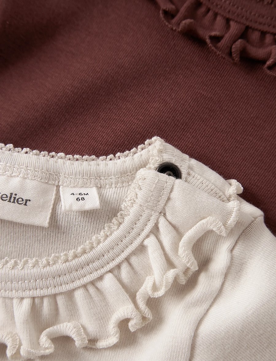 Lil'Atelier - NBFGAYO KOJ 2P LS SLIM BODY LIL - langärmelige bodys - turtledove - 5