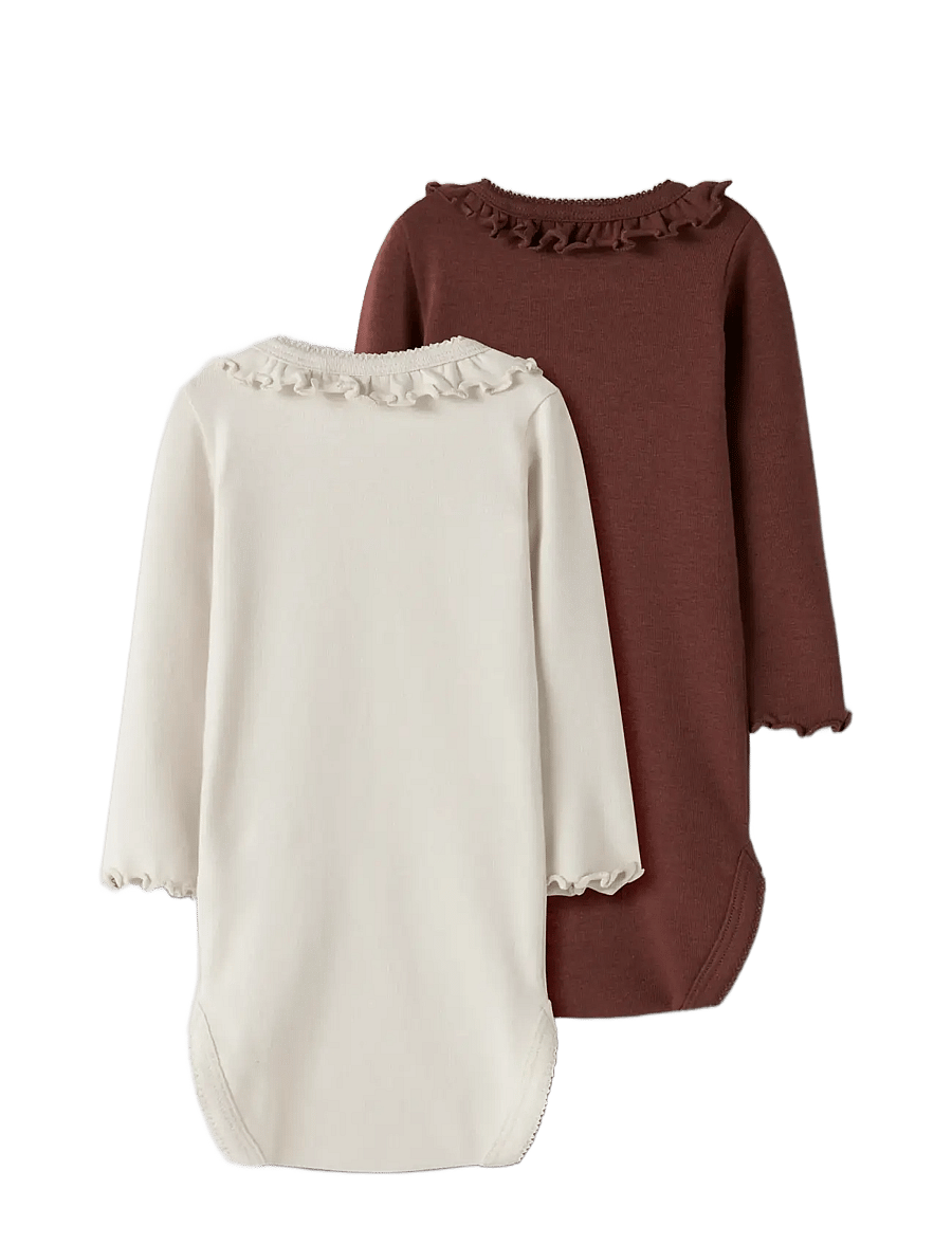 Lil'Atelier - NBFGAYO KOJ 2P LS SLIM BODY LIL - langärmelige bodys - turtledove - 3