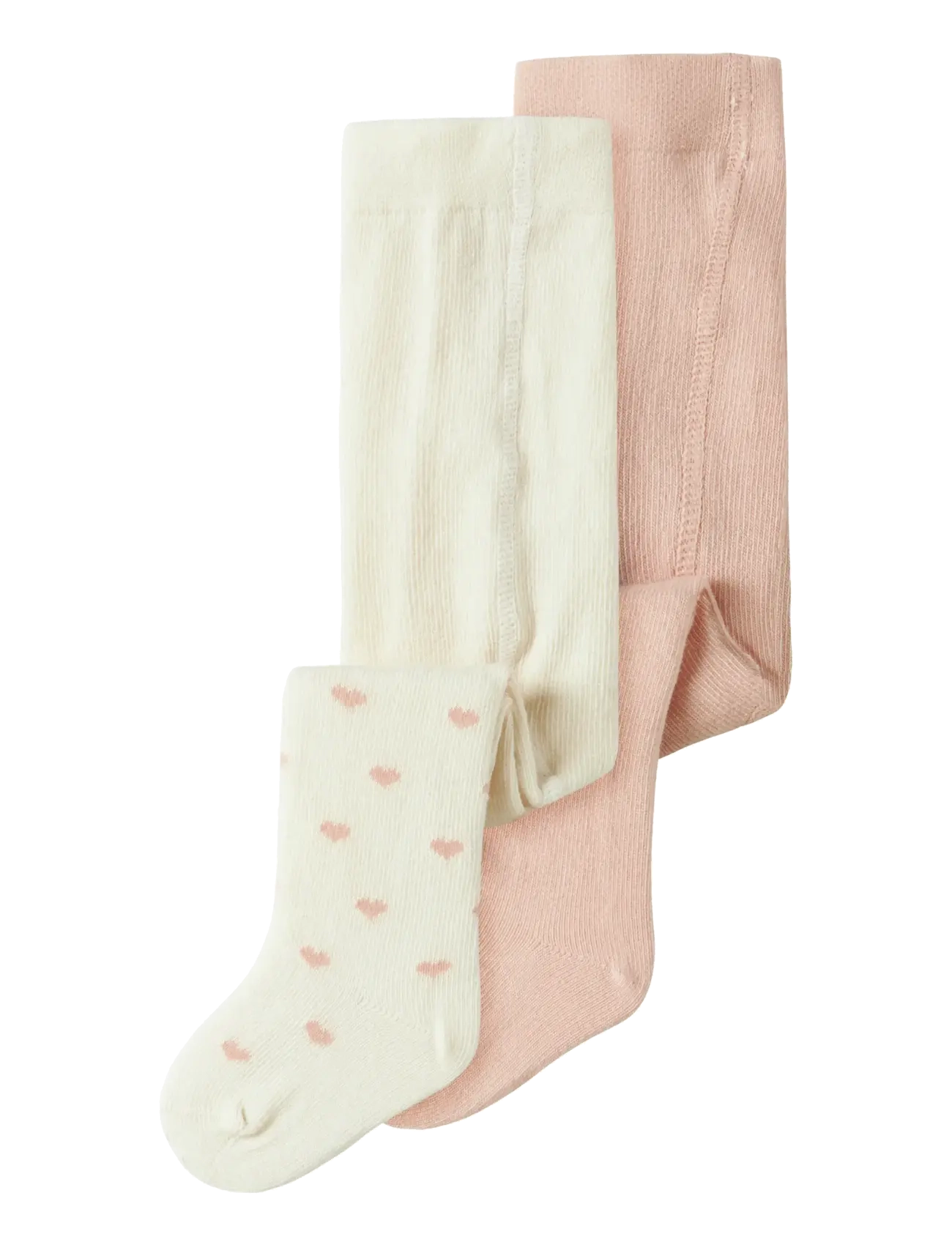 Lil'Atelier NBFILSO 2P DILO PANTYHOSE LIL - Strømper & Strømpebukser - CAMEO ROSE / cream
