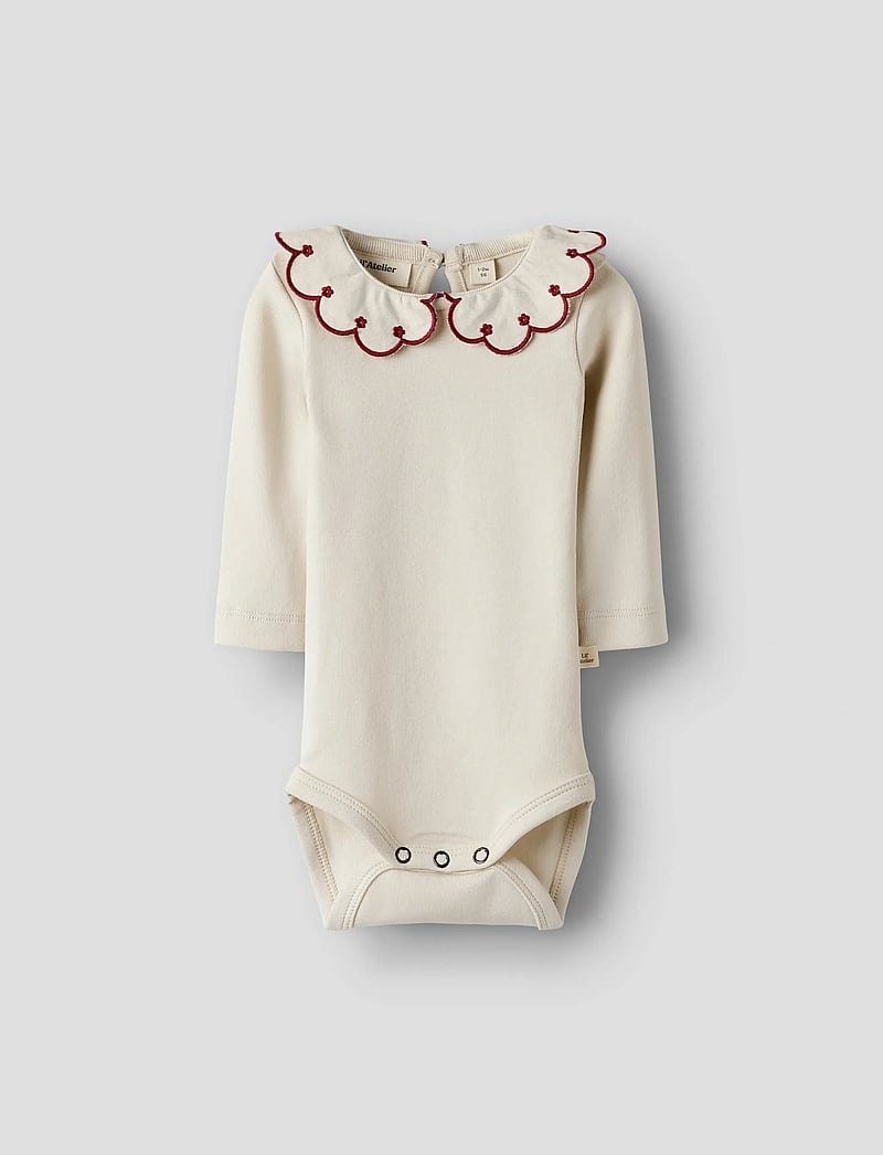 Lil'Atelier - NBFFUNDO LUS LS SLIM BODY LIL - long-sleeved bodies - turtledove - 0