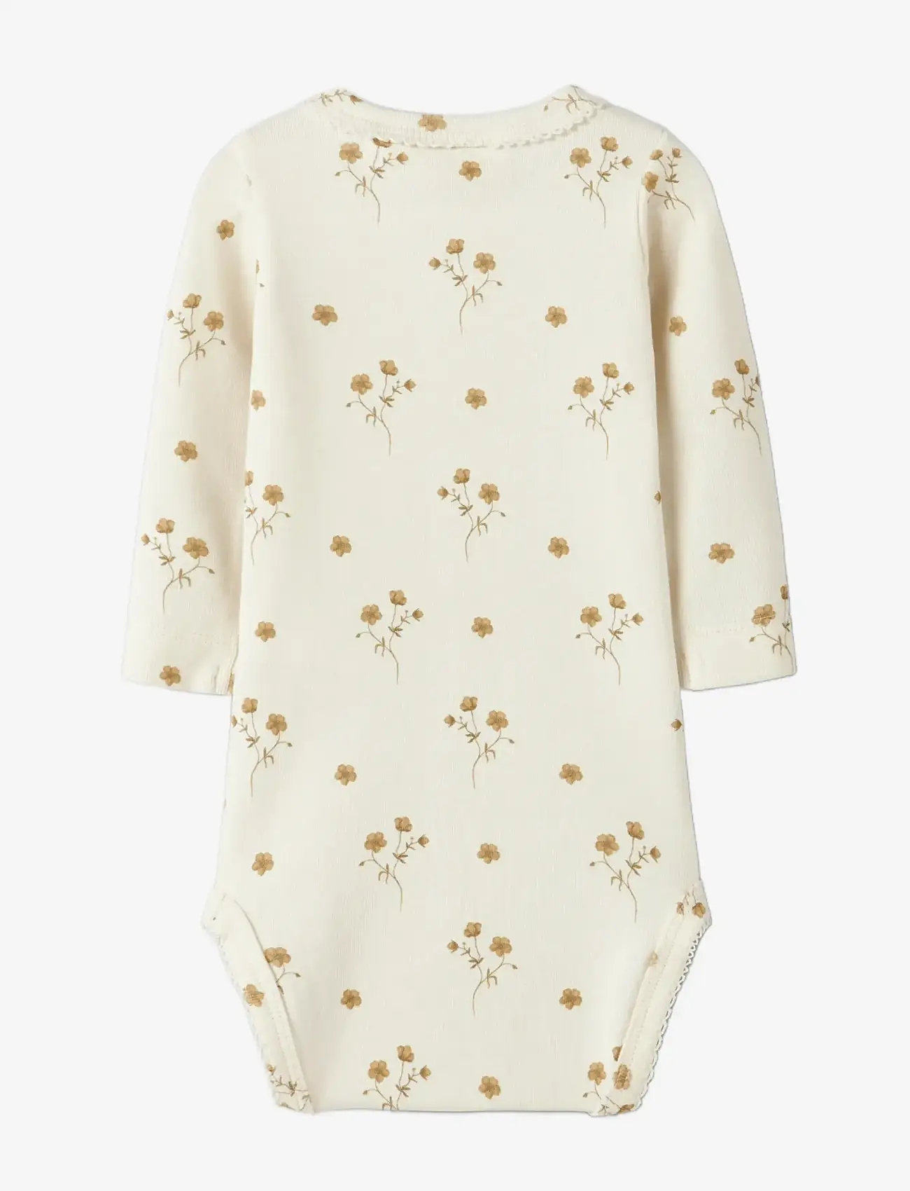Lil'Atelier - NBFLAYO SIG LS SLIM BODY LIL - långärmade bodies - coconut milk - 1