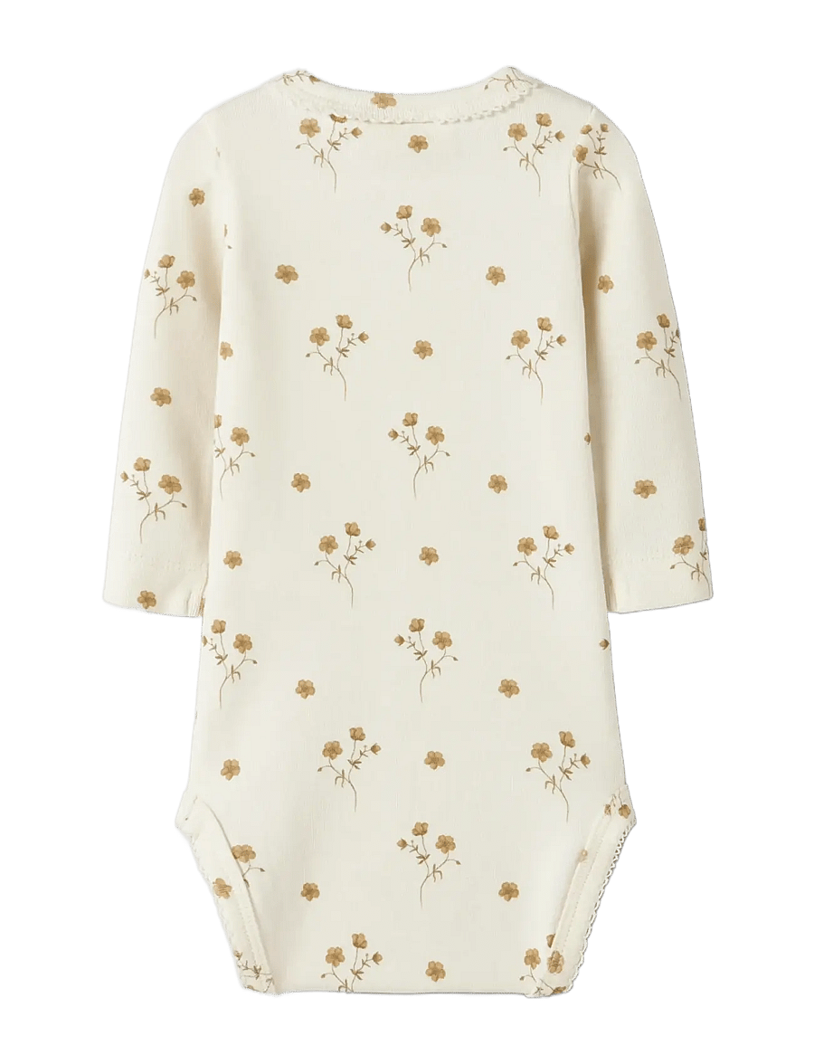 Lil'Atelier - NBFLAYO SIG LS SLIM BODY LIL - langærmede bodyer - coconut milk - 1