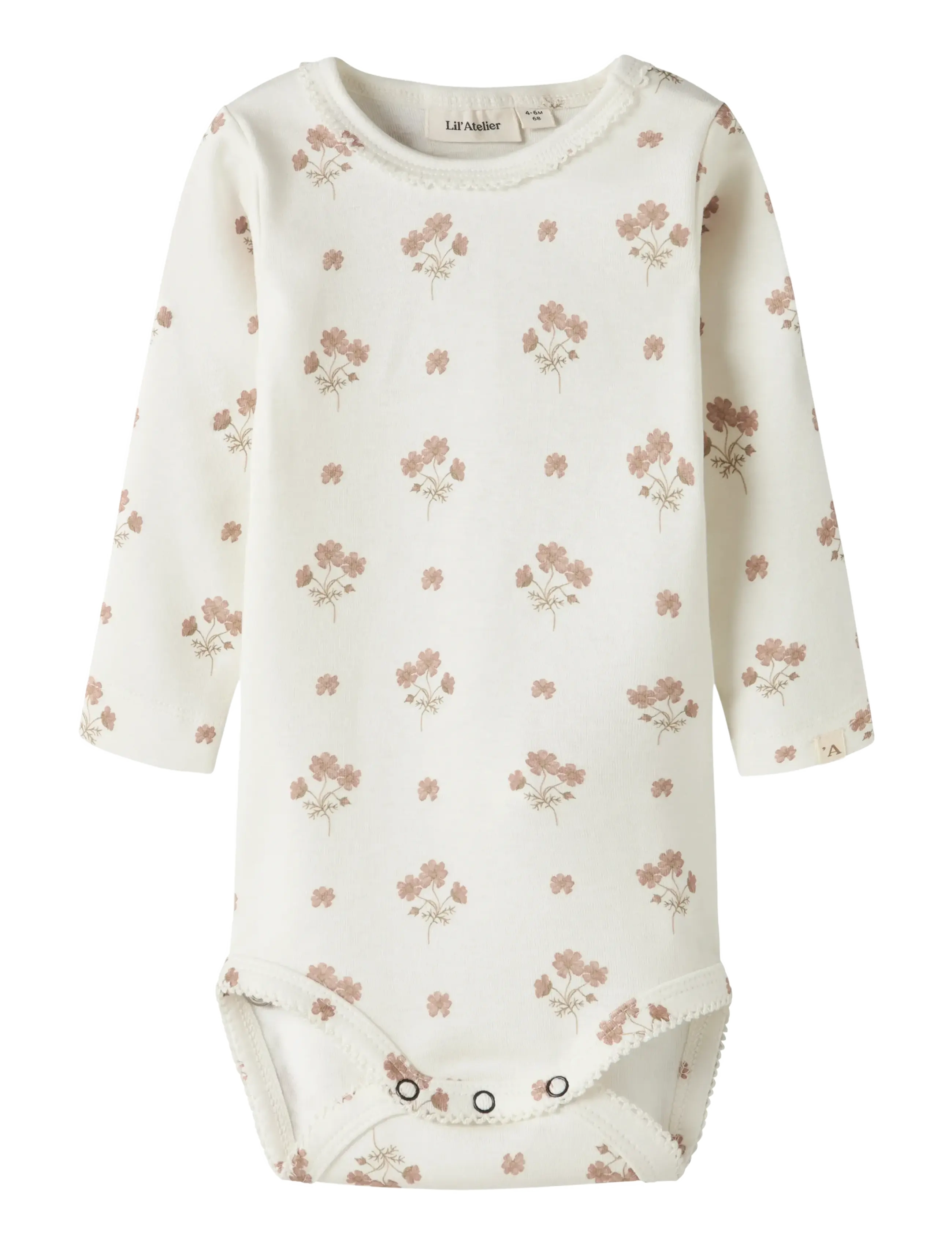 Lil'Atelier NBFLAYO SIG LS SLIM BODY LIL - Bodid - COCONUT MILK / multi