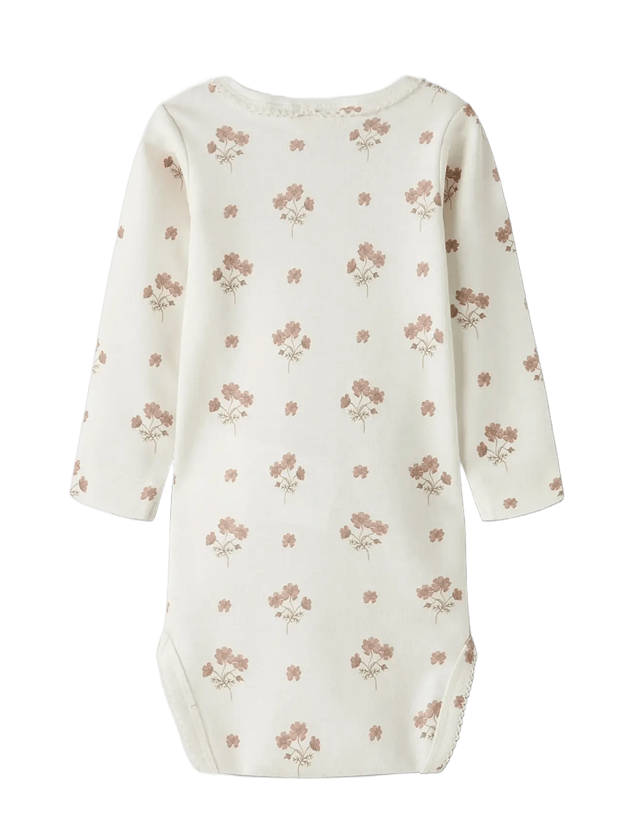 Lil'Atelier - NBFLAYO SIG LS SLIM BODY LIL - langærmede bodyer - coconut milk - 1