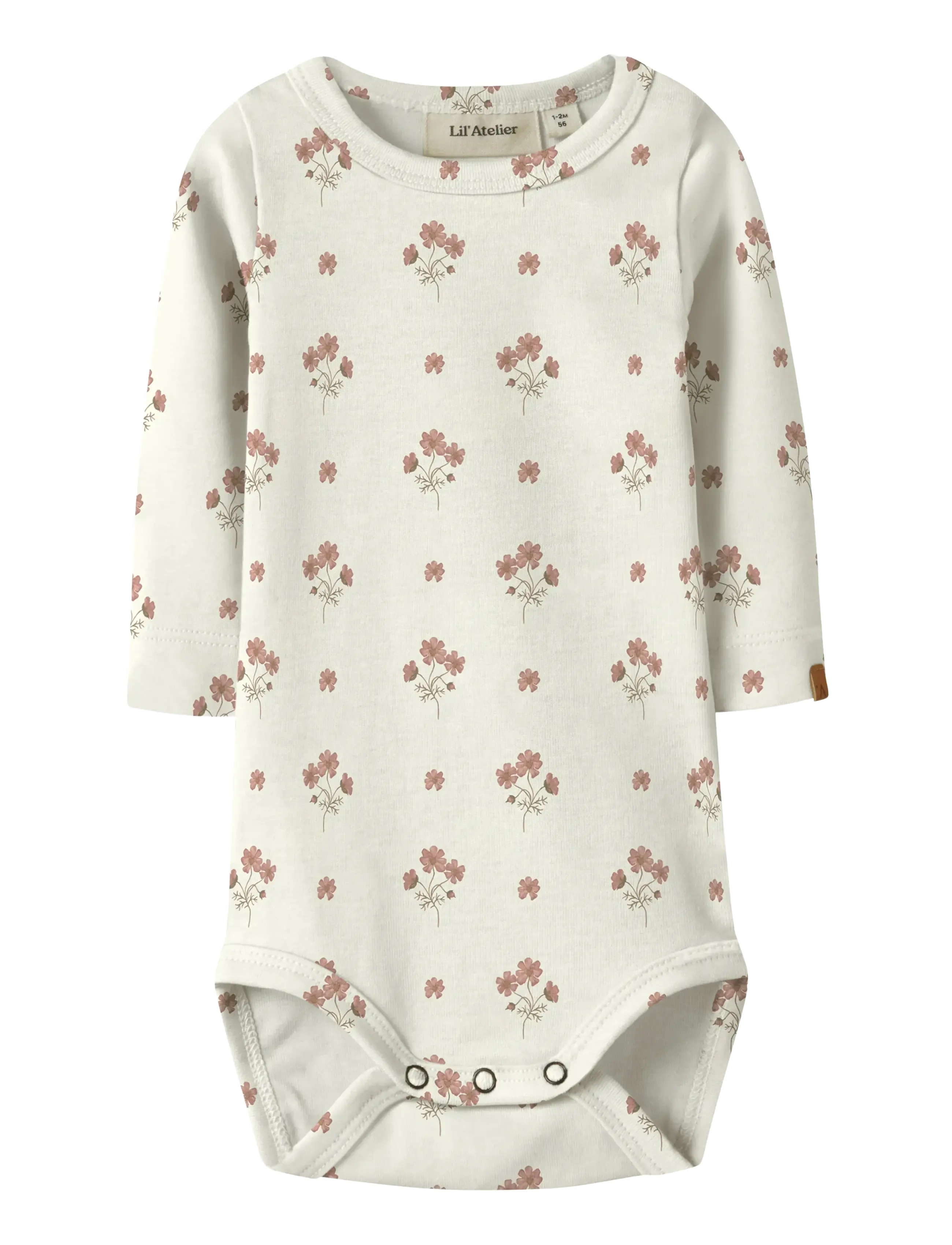 Lil'Atelier - NBFLAYO SIG LS SLIM BODY LIL - langærmede bodyer - coconut milk - 2
