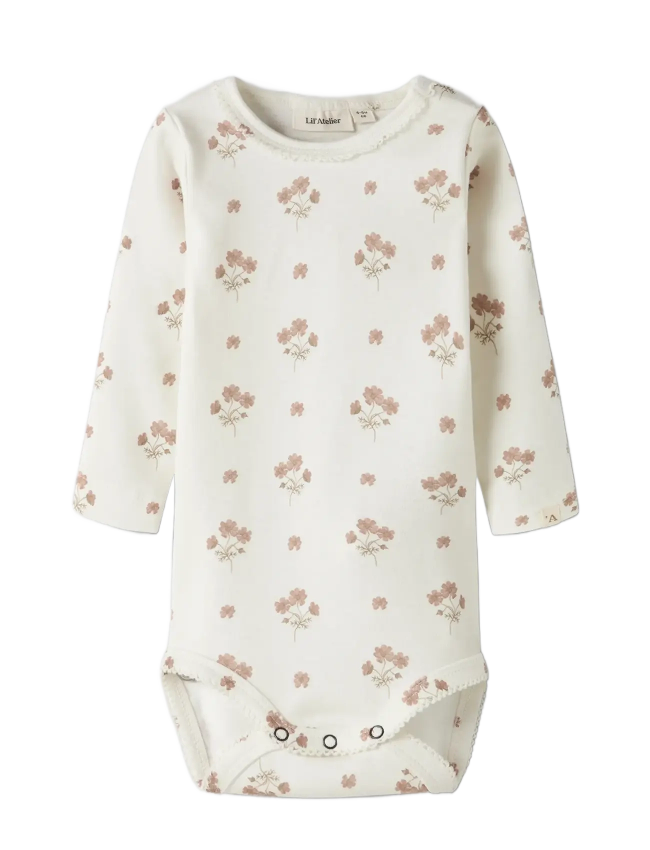 Lil'Atelier - NBFLAYO SIG LS SLIM BODY LIL - langærmede bodyer - coconut milk - 3