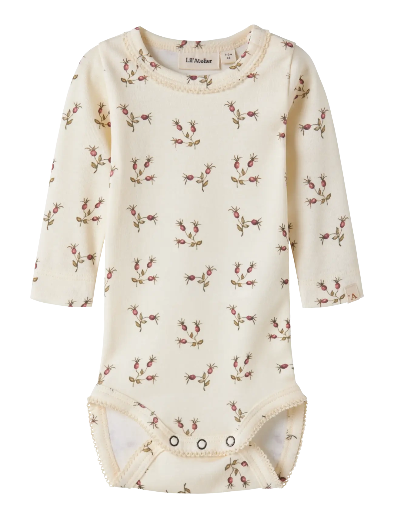 Lil'Atelier NBFLAYO SIG LS SLIM BODY LIL - Lil'Atelier - TURTLEDOVE / cream