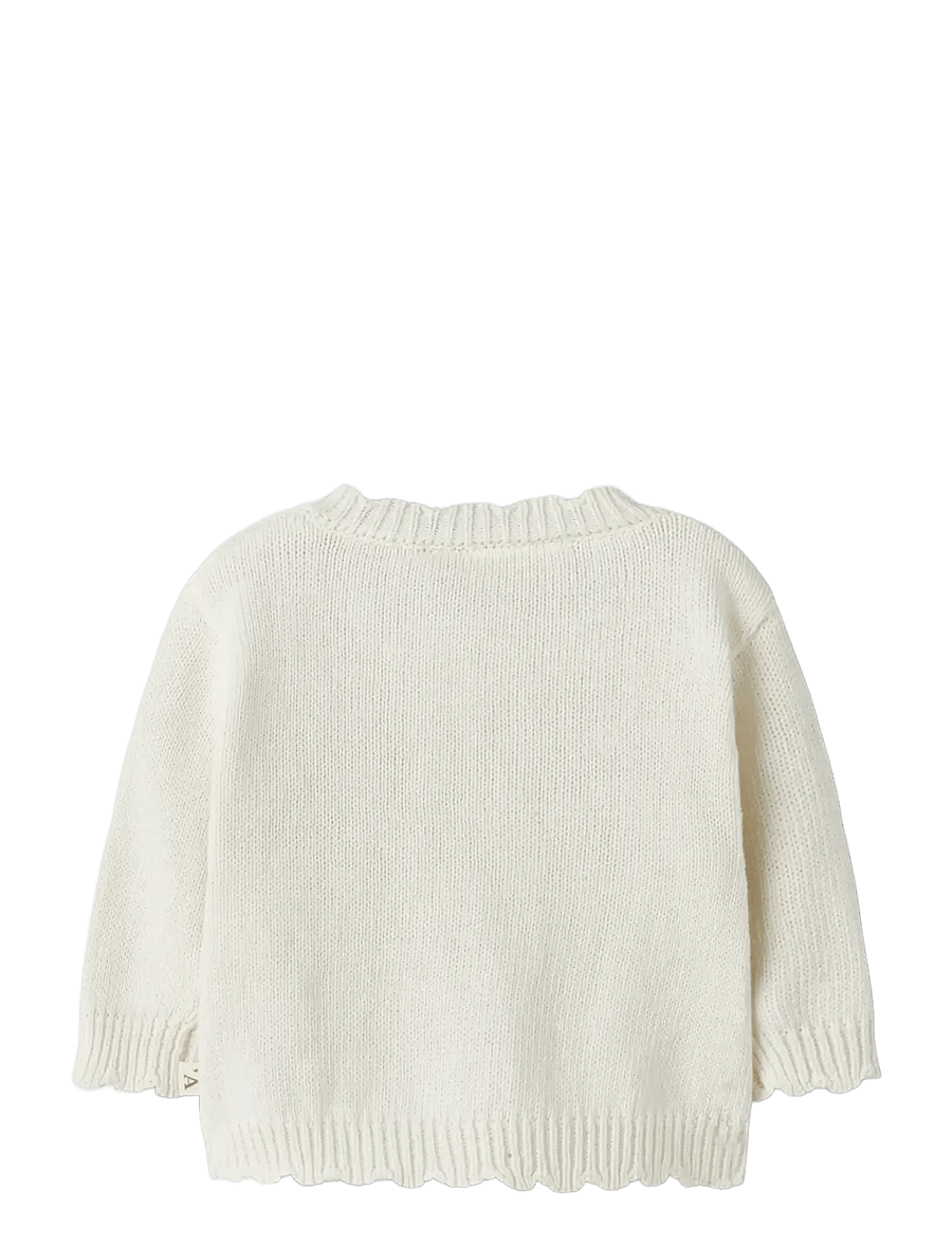 Lil'Atelier - NBFDOLA LS KNIT CARD LIL - coconut milk - 2