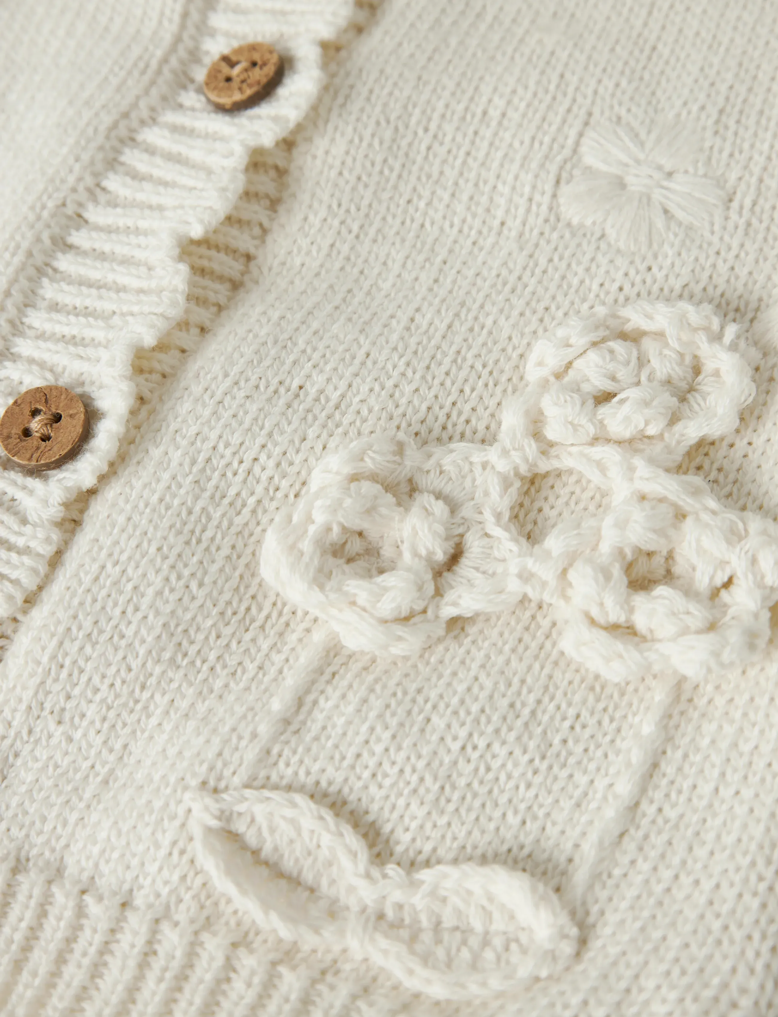 Lil'Atelier - NBFDOLA LS KNIT CARD LIL - coconut milk - 3